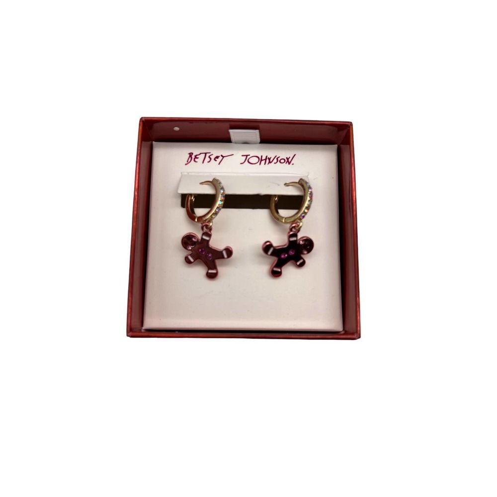 Betsey Johnson Gingerbread Earrings
